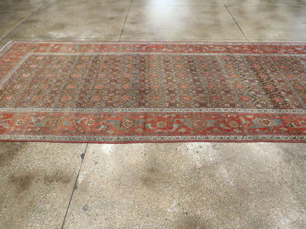 Antique Kurdish Gallery Carpet, No.25822 - Gsblank