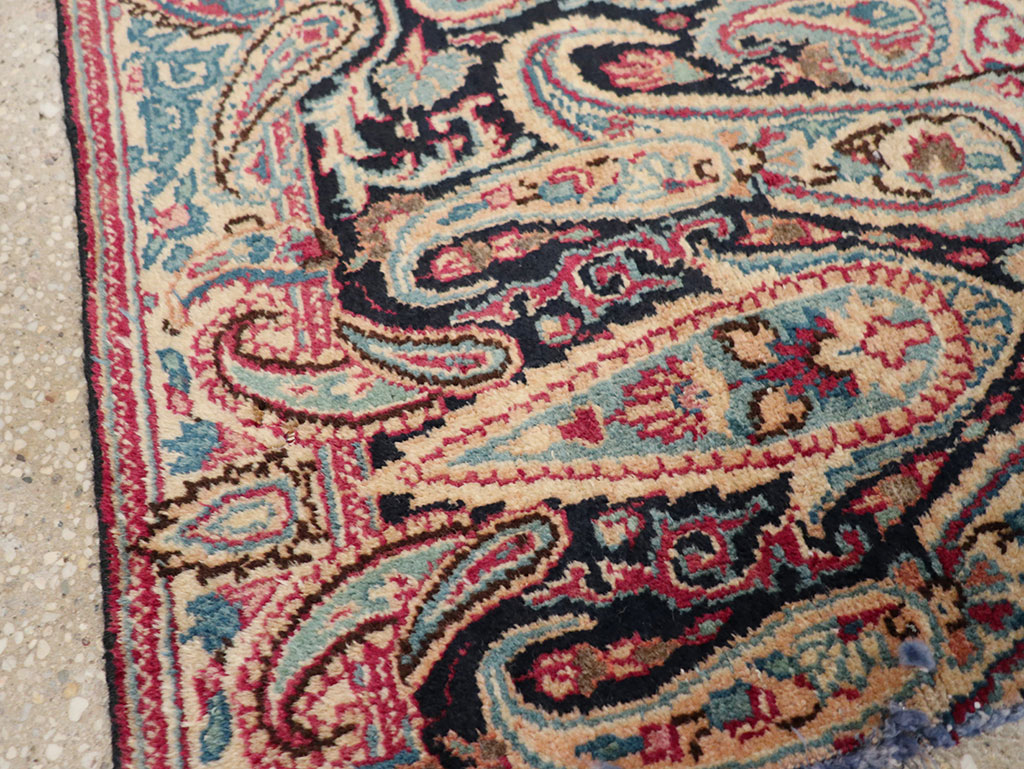 Vintage Persian Mashad Rug, No.25832 - Gsblank