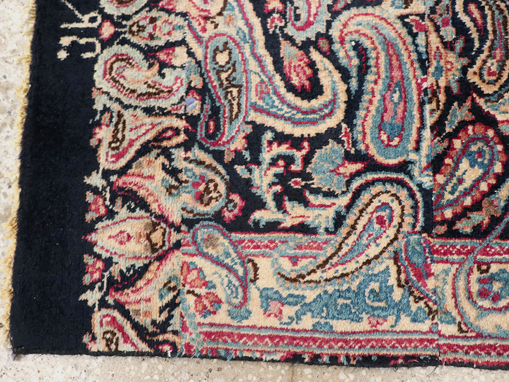 Vintage Persian Mashad Rug, No.25832 - Gsblank