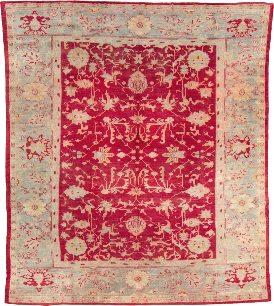 Antique Turkish Oushak Carpet, No.25853 - Gsblank
