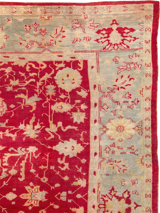 Antique Turkish Oushak Carpet, No.25853 - Gsblank