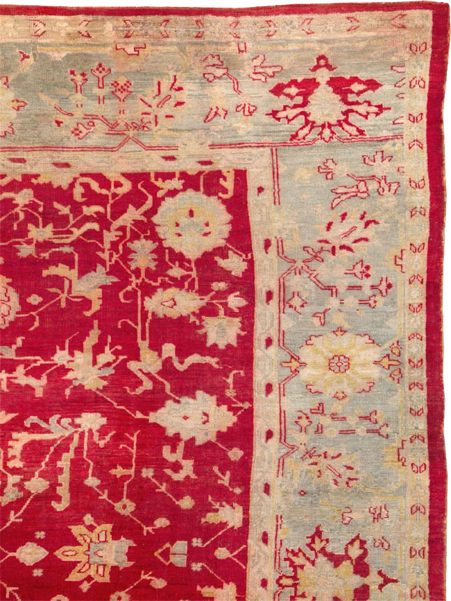 Antique Turkish Oushak Carpet, No.25853 - Gsblank