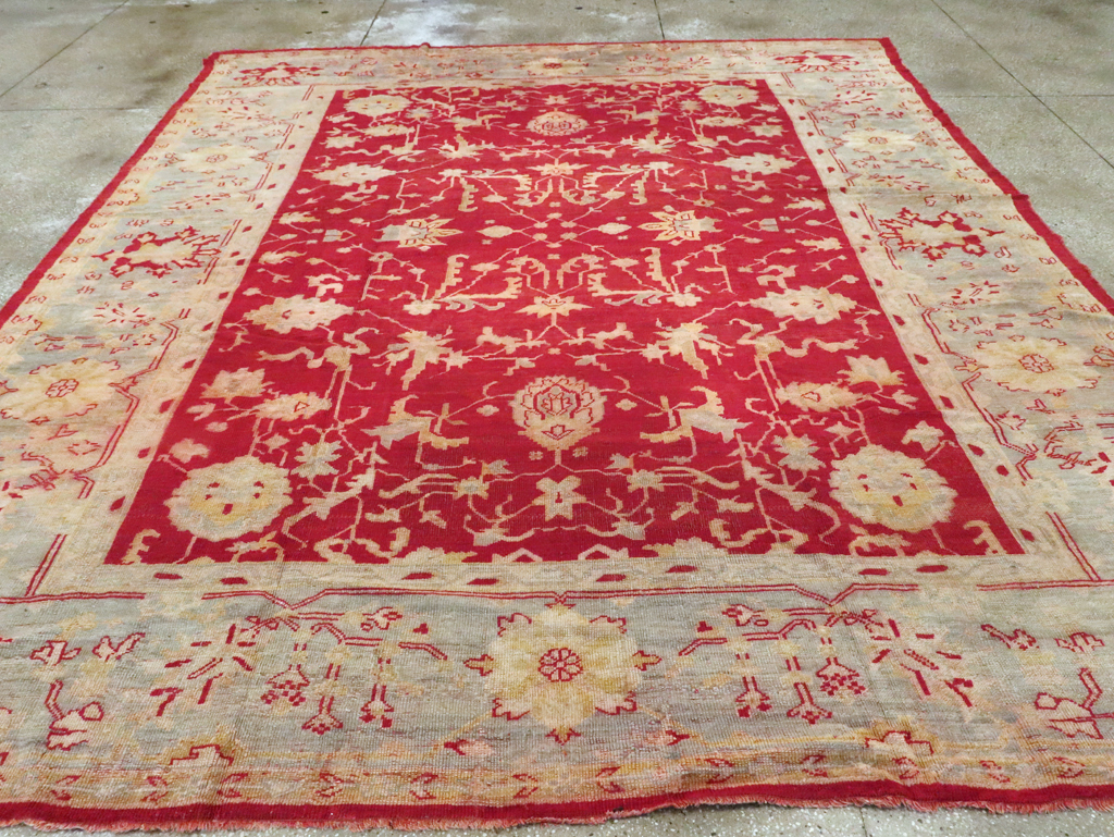 Antique Turkish Oushak Carpet, No.25853 - Gsblank