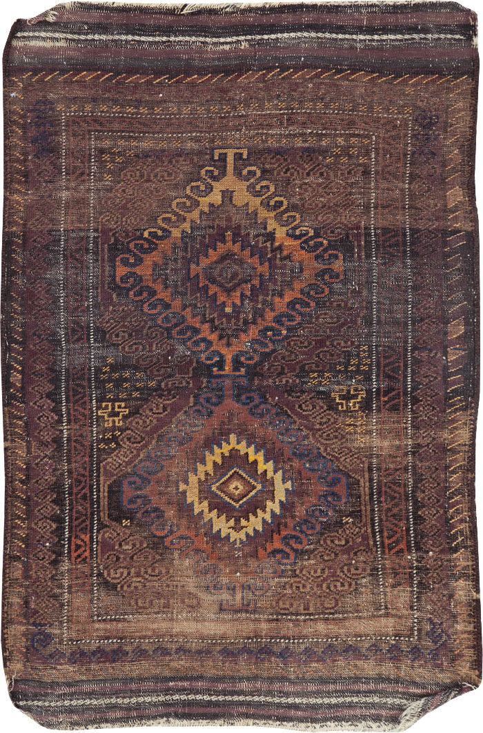 Vintage Afghan Baluch Rug, No.25860 - Gsblank