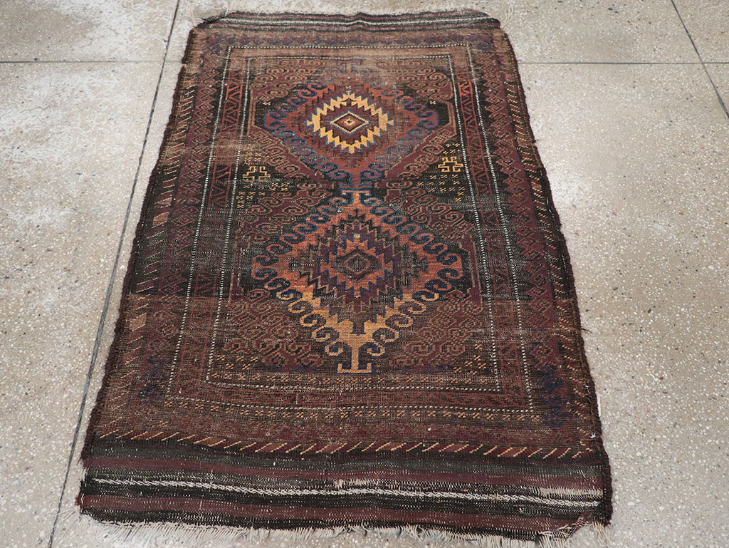 Vintage Afghan Baluch Rug, No.25860 - Gsblank