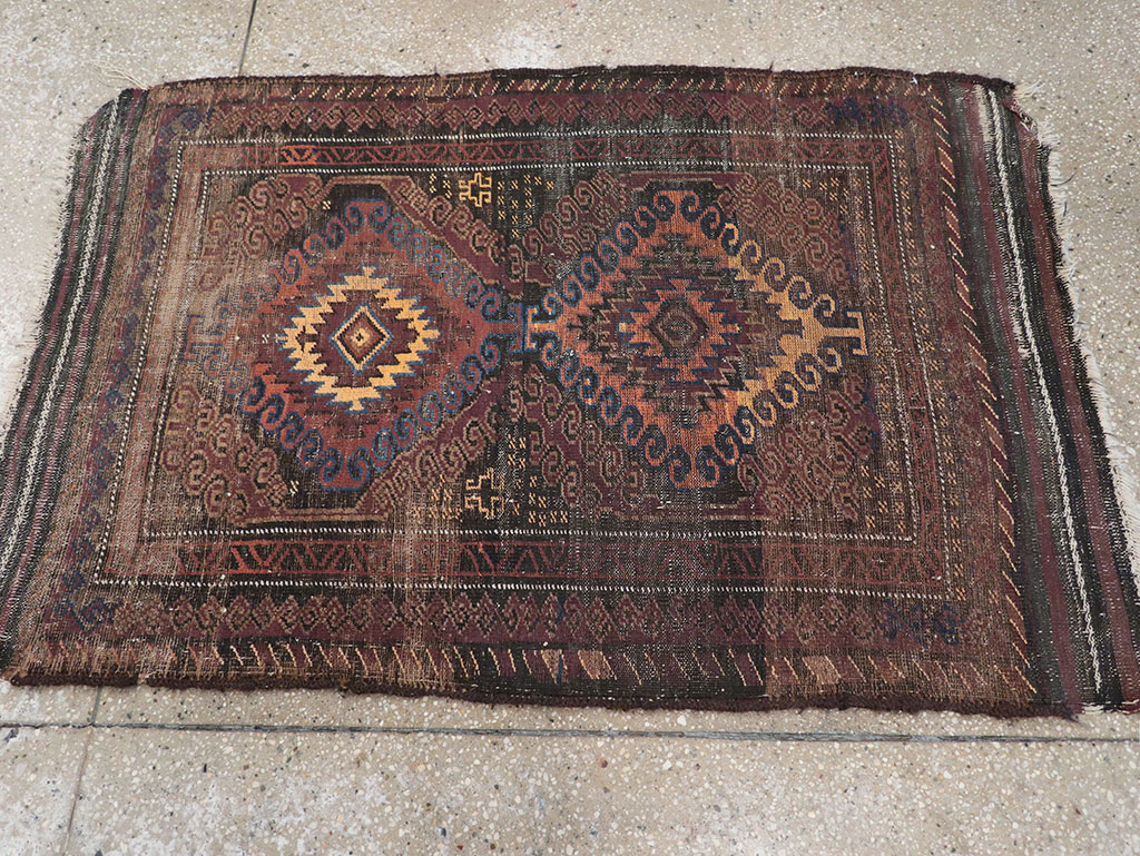 Vintage Afghan Baluch Rug, No.25860 - Gsblank