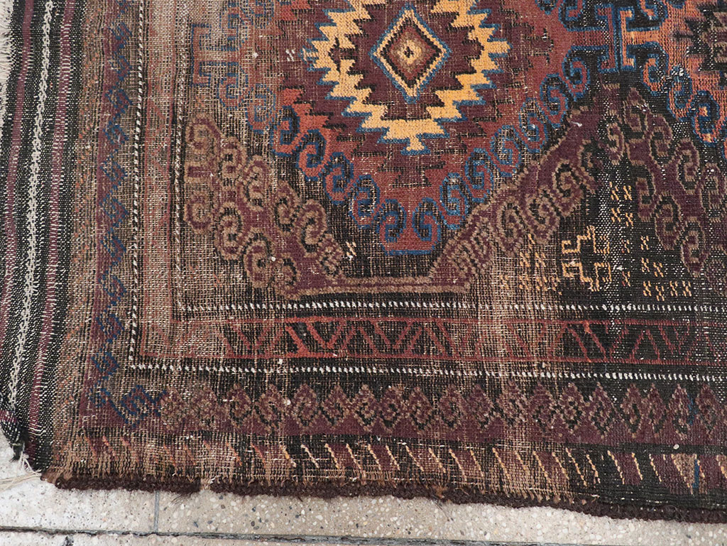 Vintage Afghan Baluch Rug, No.25860 - Gsblank