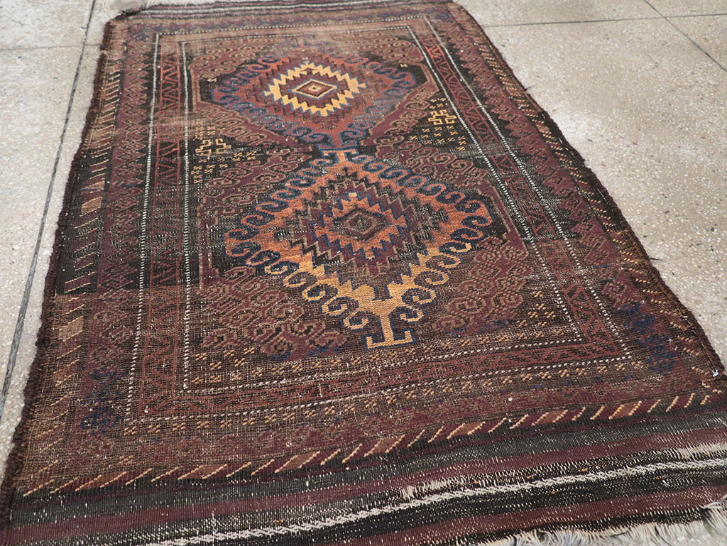 Vintage Afghan Baluch Rug, No.25860 - Gsblank