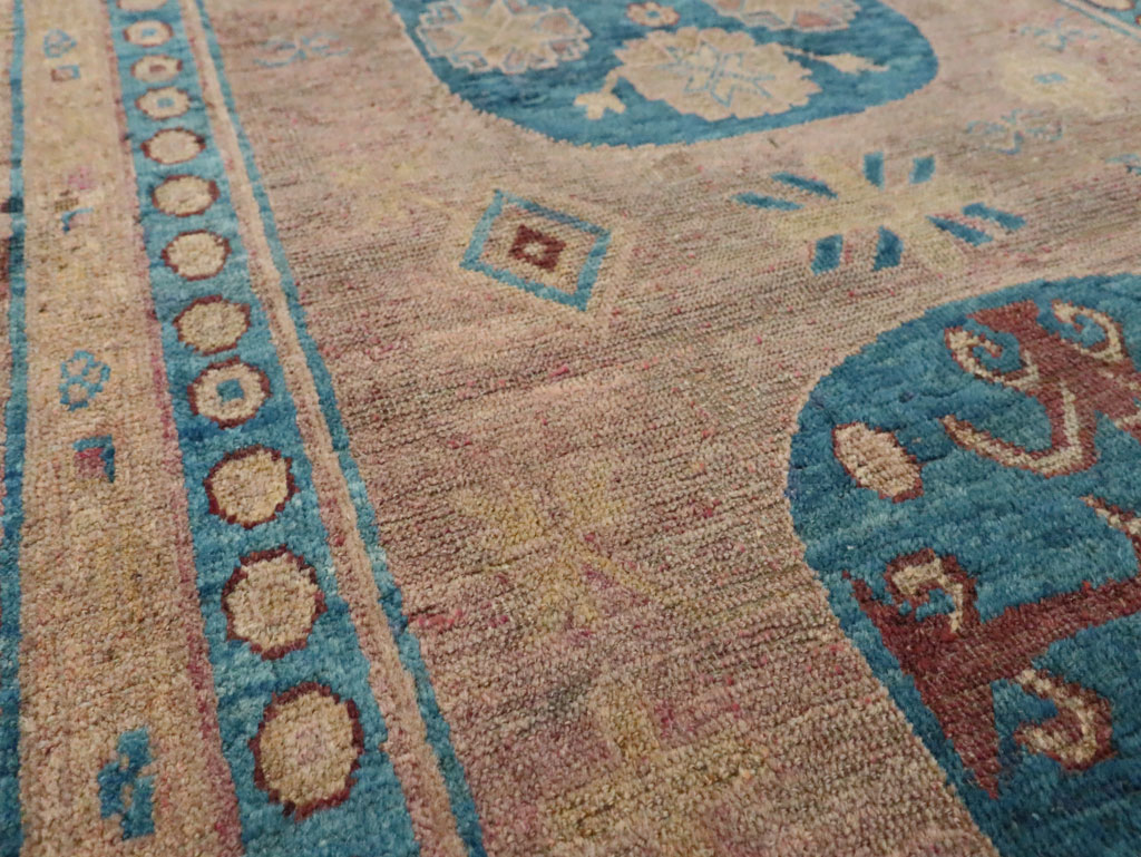 Antique East Turkestan Khotan Accent Rug, No.25862 - Gsblank