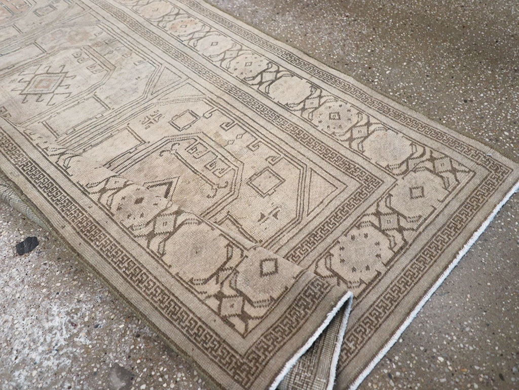 Antique Persian Tabriz Throw Rug, No.25869 - Gsblank