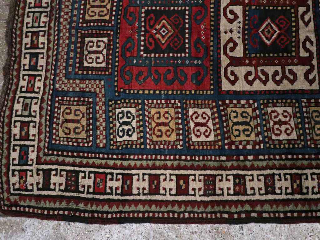 Antique Caucasian Kazak Rug, No.25877 - Gsblank