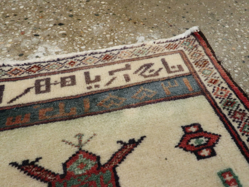 Vintage Persian Pictorial Baluch Rug, No.25888 - Gsblank