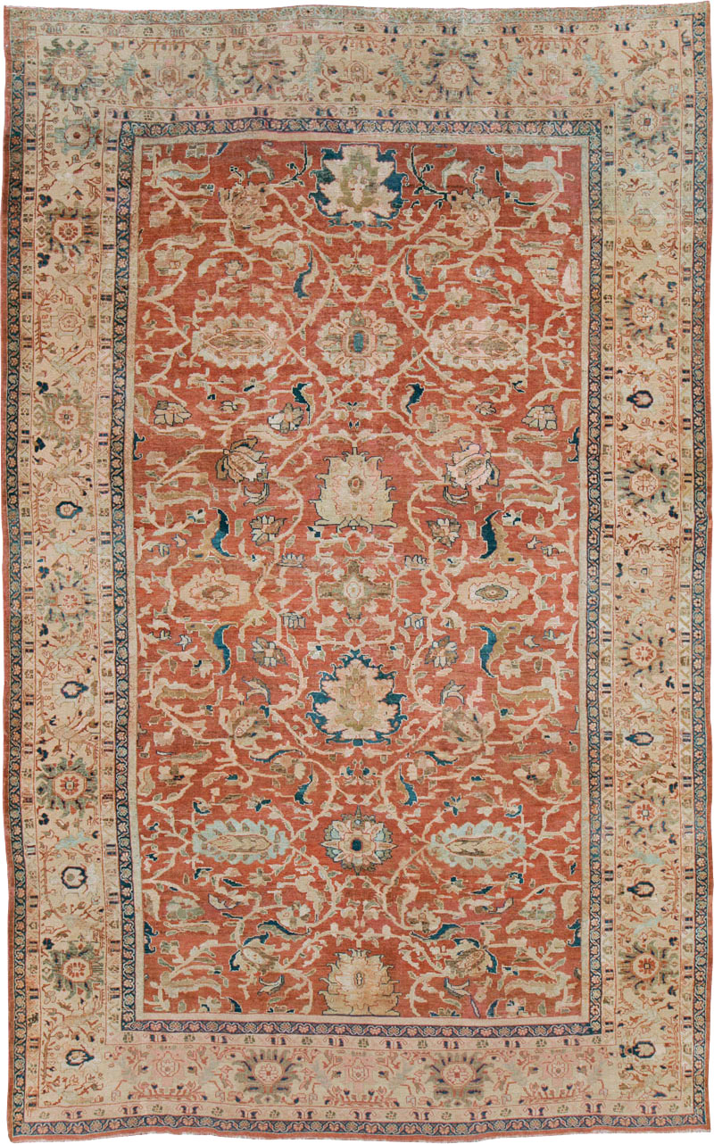 Antique Persian Mahal Large Carpet, No.25893 - Gsblank
