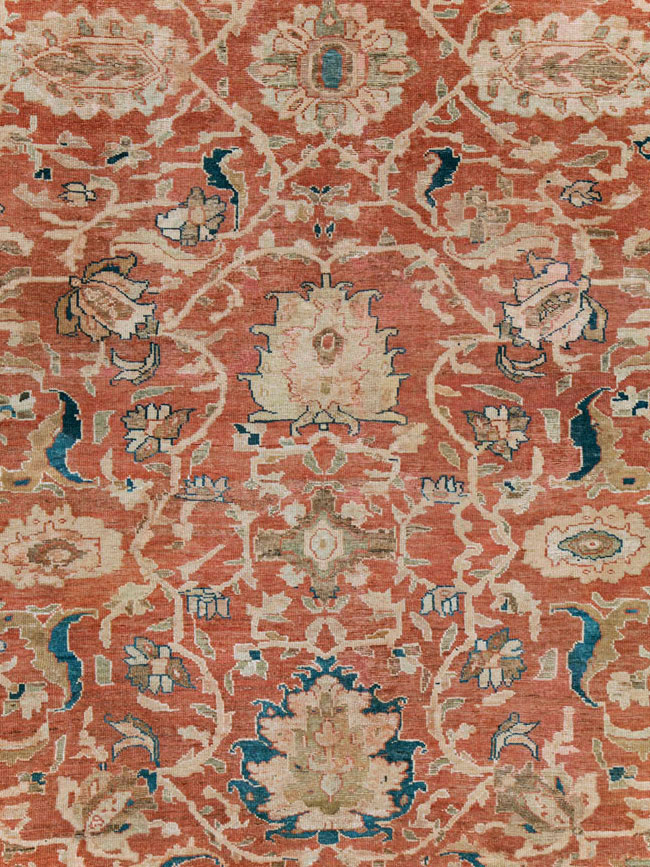 Antique Persian Mahal Large Carpet, No.25893 - Gsblank