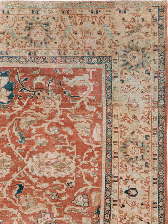 Antique Persian Mahal Large Carpet, No.25893 - Gsblank