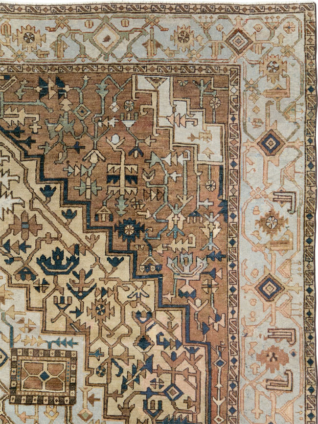 Antique Persian Heriz Carpet, No.25894 - Gsblank