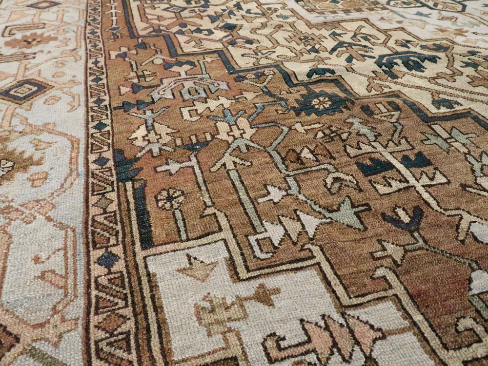 Antique Persian Heriz Carpet, No.25894 - Gsblank