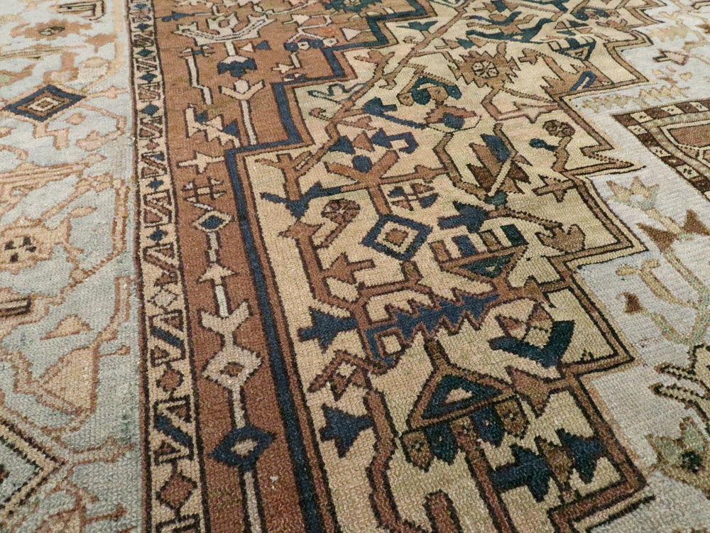 Antique Persian Heriz Carpet, No.25894 - Gsblank