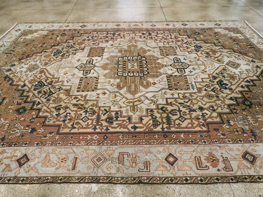 Antique Persian Heriz Carpet, No.25894 - Gsblank
