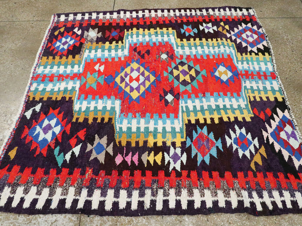 Vintage Persian Flatweave Kilim, No.25906 - Gsblank