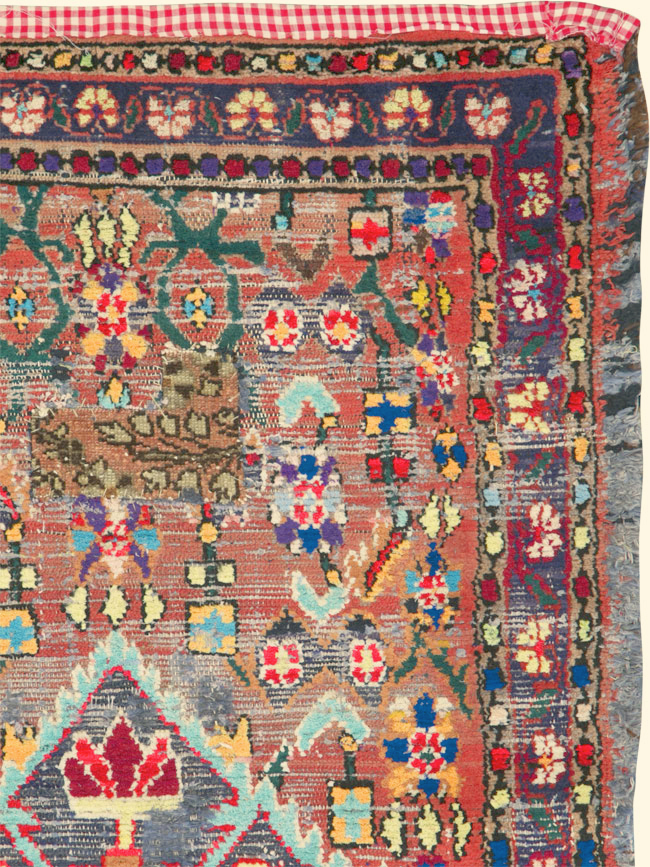 Vintage Persian Hamadan Rug, No.25913 - Gsblank