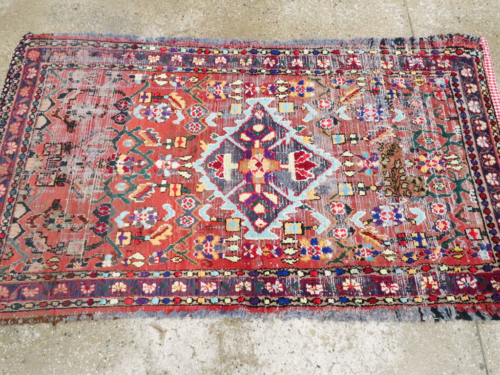 Vintage Persian Hamadan Rug, No.25913 - Gsblank