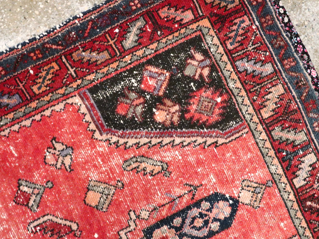 Vintage Persian Hamadan Rug, No.25916 - Gsblank