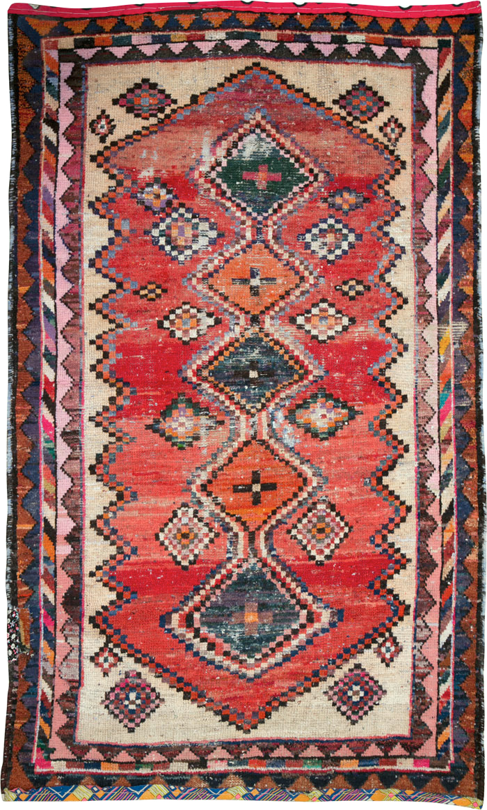 Vintage Persian Hamadan Rug, No.25918 - Gsblank