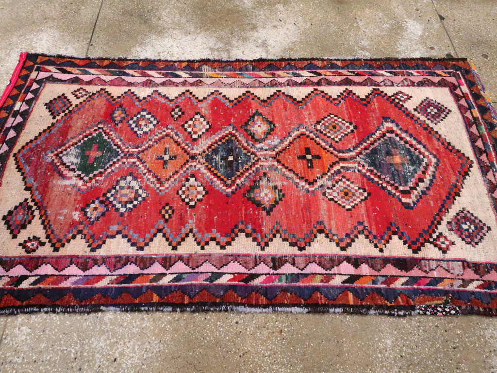Vintage Persian Hamadan Rug, No.25918 - Gsblank
