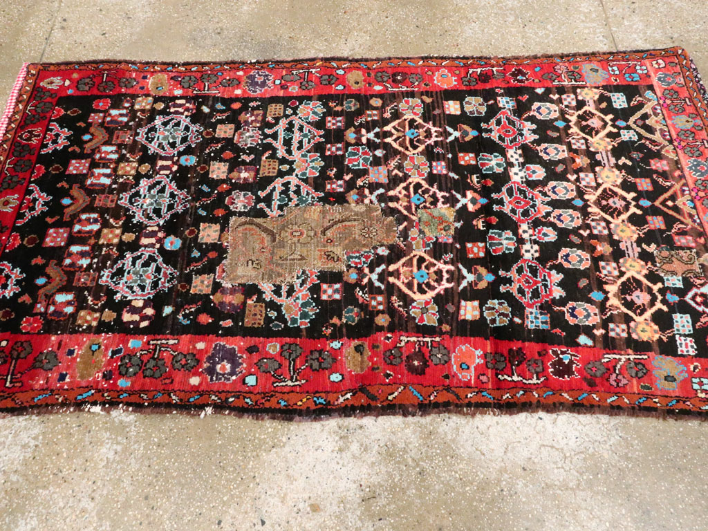 Vintage Persian Hamadan Rug, No.25923 - Gsblank