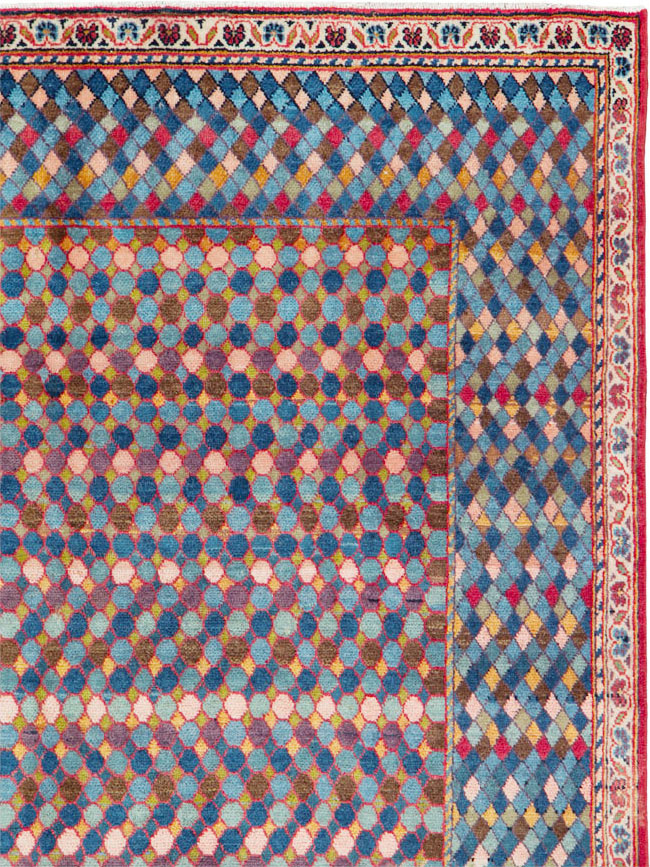 Vintage Persian Kashan Rug, No.25933 - Gsblank