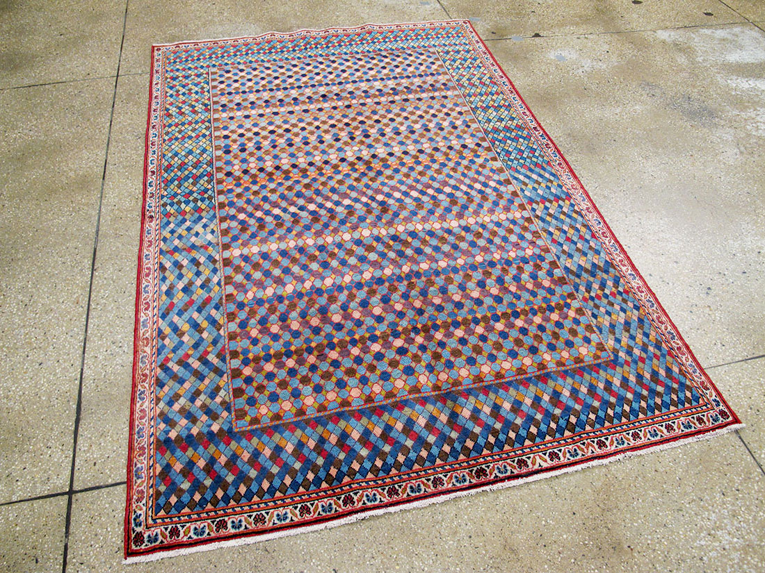 Vintage Persian Kashan Rug, No.25933 - Gsblank