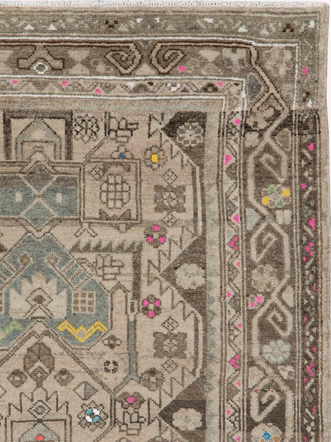 Vintage Persian Hamadan Rug, No.25935 - Gsblank
