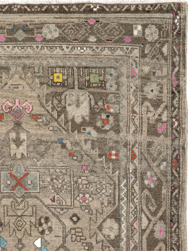 Vintage Persian Hamadan Rug, No.25935 - Gsblank