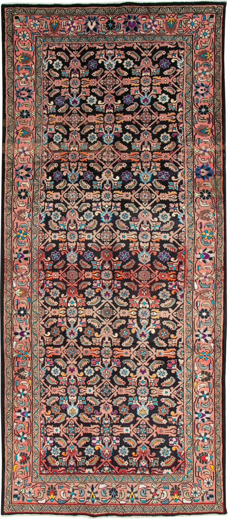 Vintage Persian Mahal Gallery Carpet, No.25943 - Gsblank