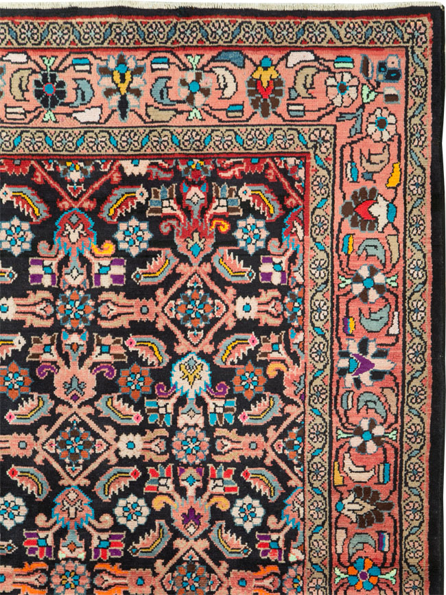 Vintage Persian Mahal Gallery Carpet, No.25943 - Gsblank