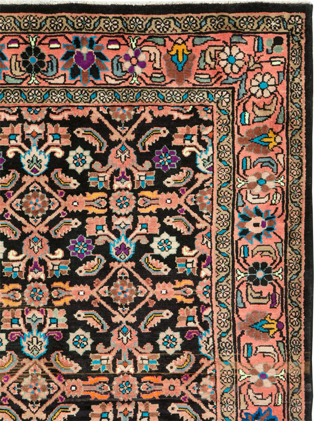Vintage Persian Mahal Gallery Carpet, No.25943 - Gsblank