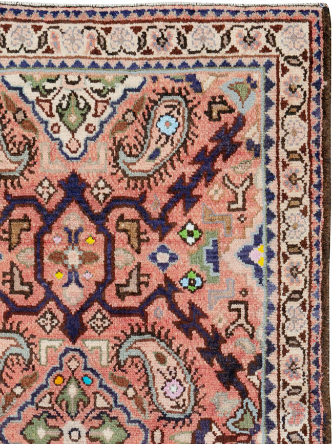 Vintage Persian Hamadan Rug, No.25953 - Gsblank