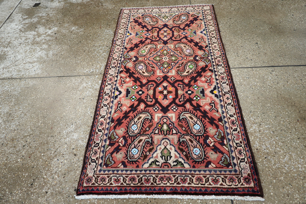 Vintage Persian Hamadan Rug, No.25953 - Gsblank