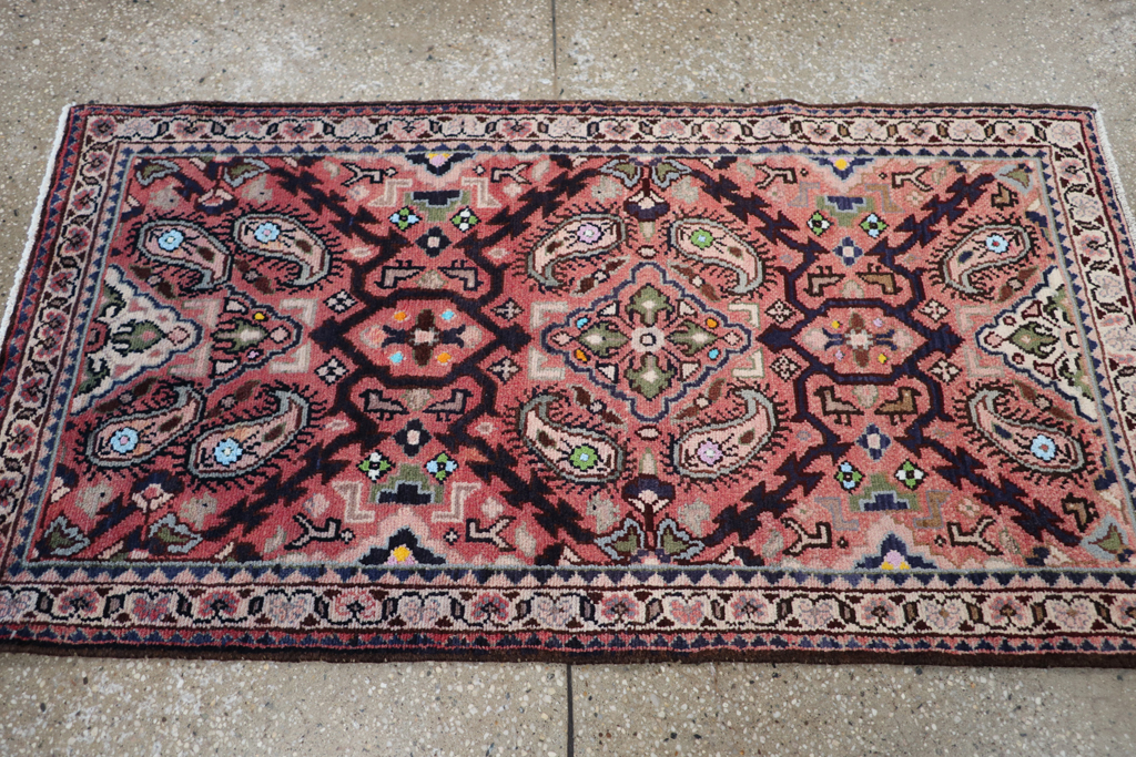 Vintage Persian Hamadan Rug, No.25953 - Gsblank