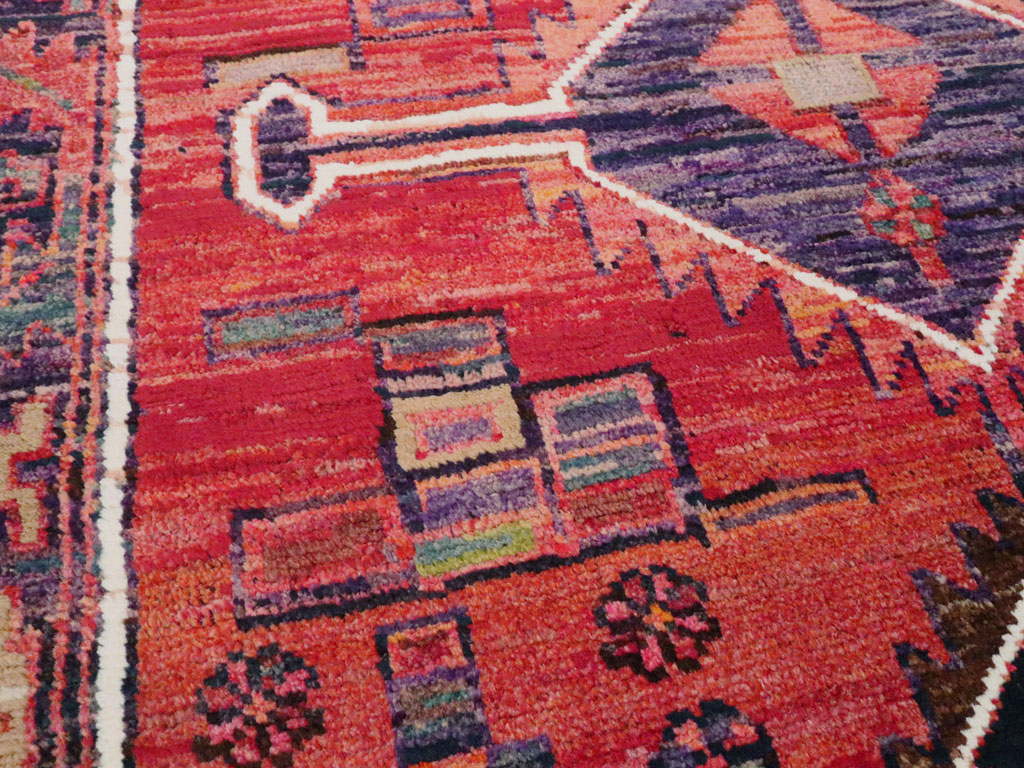 Vintage Persian Kurd Throw Rug, No.25956 - Gsblank