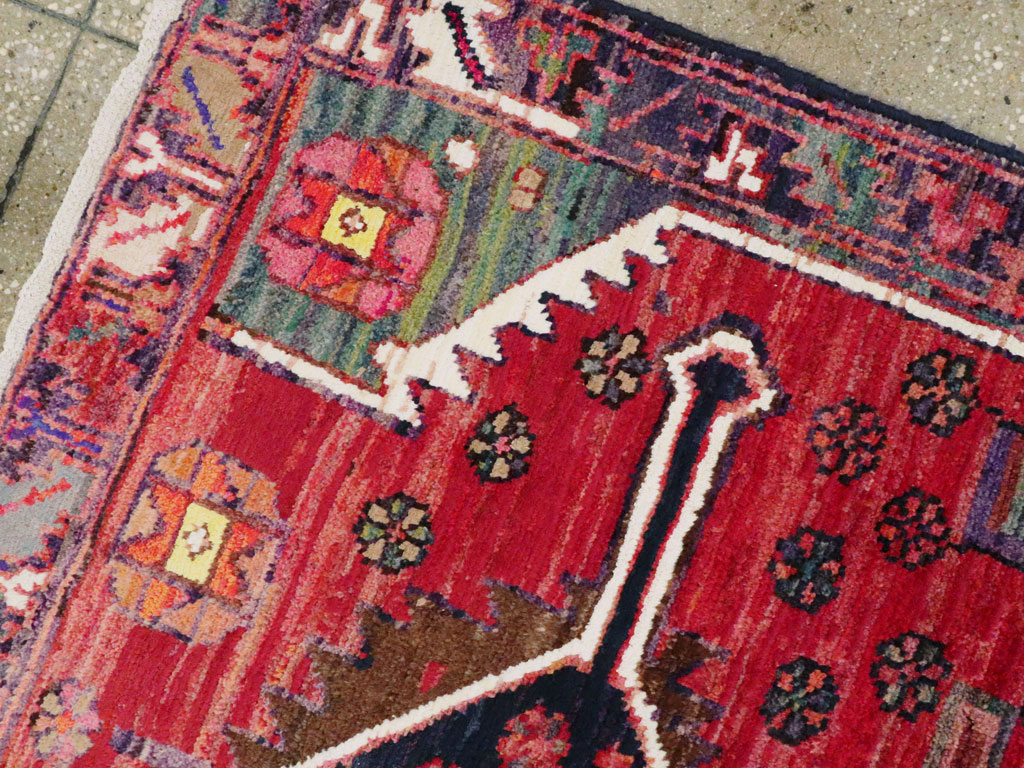 Vintage Persian Kurd Throw Rug, No.25956 - Gsblank