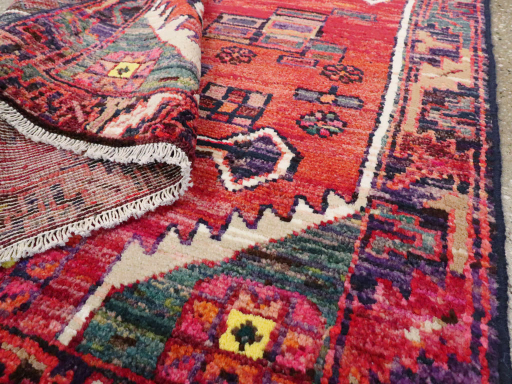 Vintage Persian Kurd Throw Rug, No.25956 - Gsblank