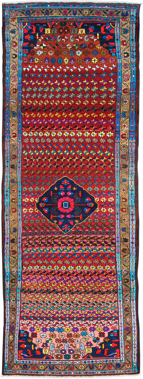 Vintage Persian Hamadan Runner, No.25959 - Gsblank