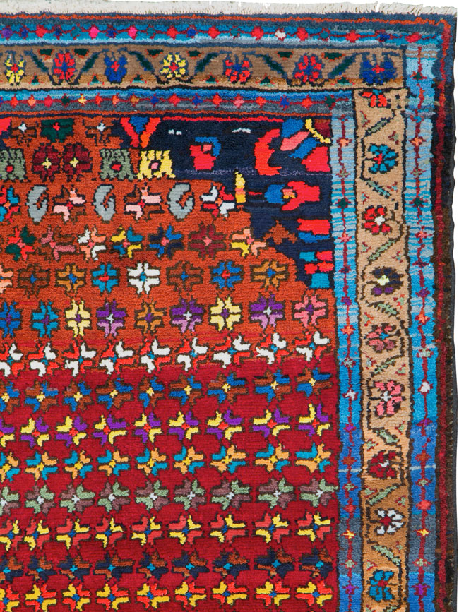 Vintage Persian Hamadan Runner, No.25959 - Gsblank