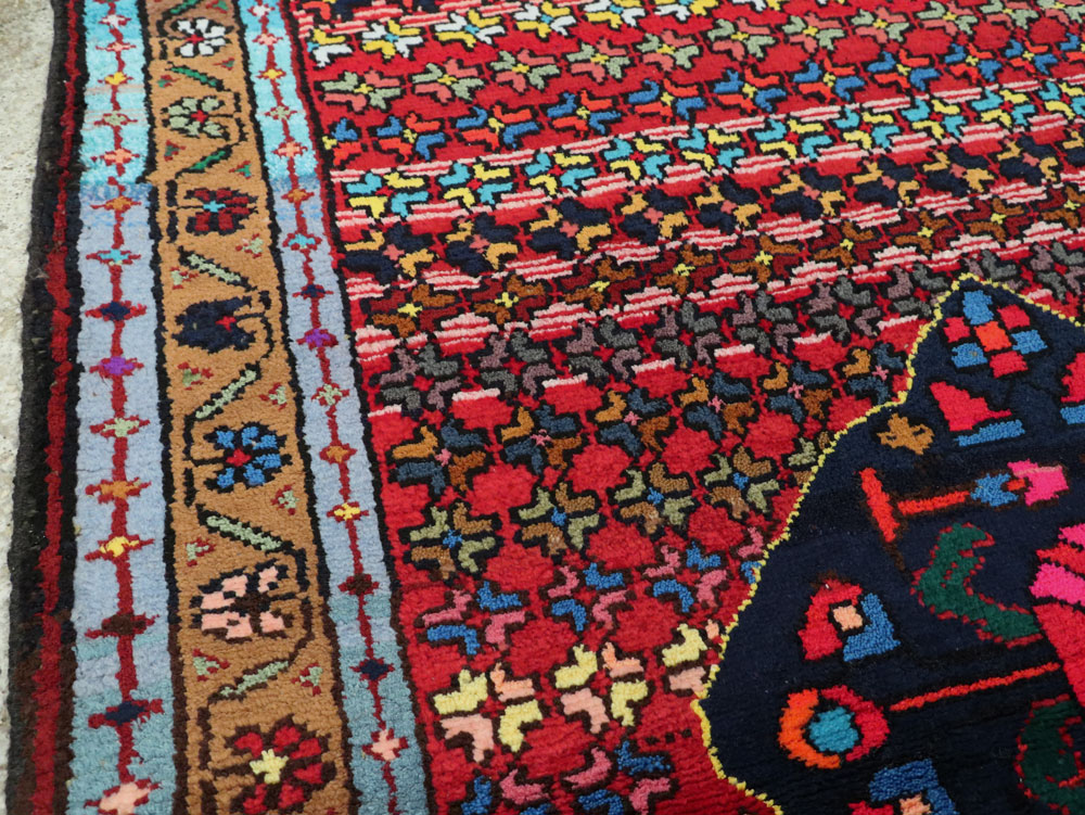 Vintage Persian Hamadan Runner, No.25959 - Gsblank