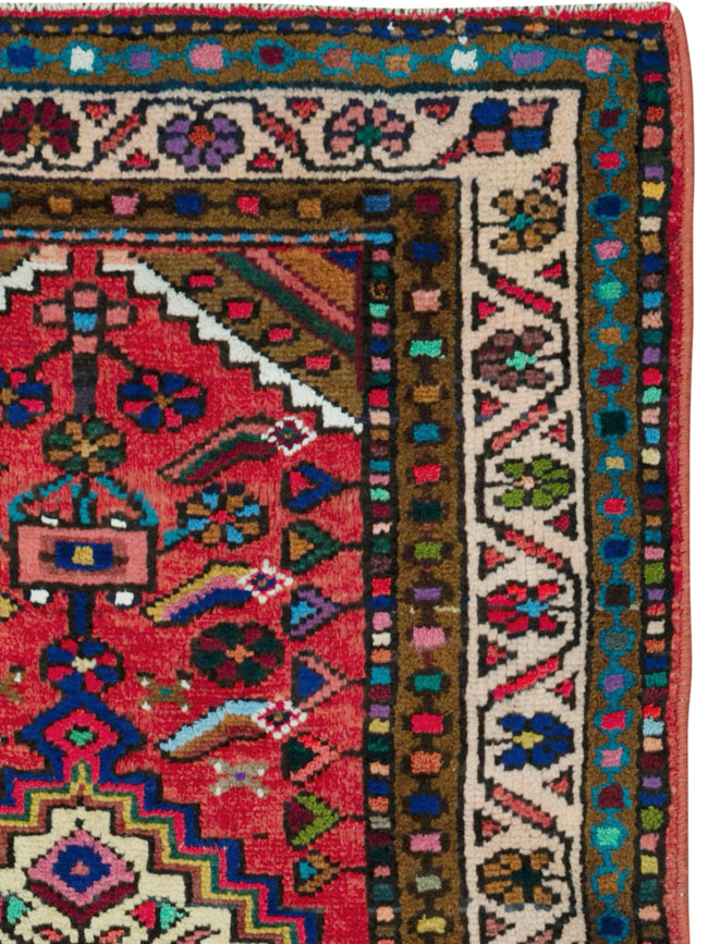 Vintage Persian Hamadan Rug, No.25962 - Gsblank