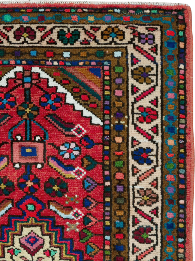 Vintage Persian Hamadan Rug, No.25962 - Gsblank