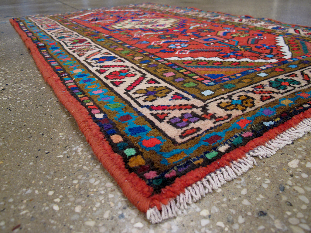 Vintage Persian Hamadan Rug, No.25962 - Gsblank