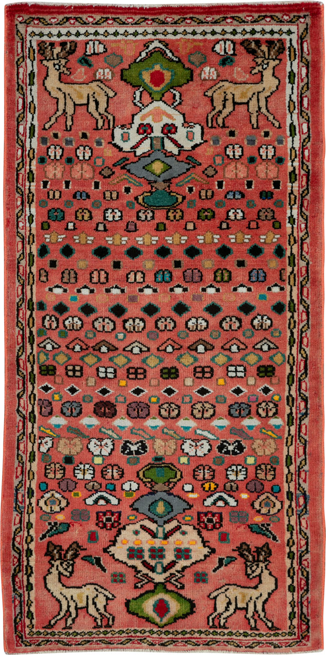 Vintage Persian Mahal Rug, No.25964 - Gsblank